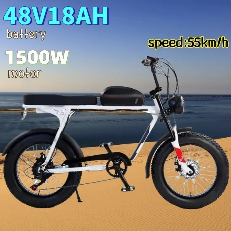 20 inch tire Hydraulic Disc Brake Off-road city Commuter E-bike Electric bike AKEZ 1500W 48V 18AH battery adult Electric bike