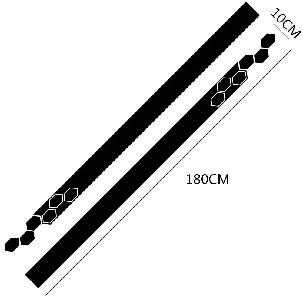 2Pcs Car Door Long Stripe Sticker Vinyl Decals For Volkswagen VW Golf 8 5 6 7 GTI R MK8 MK7 MK6 Polo 6R Auto Tuning Accessories