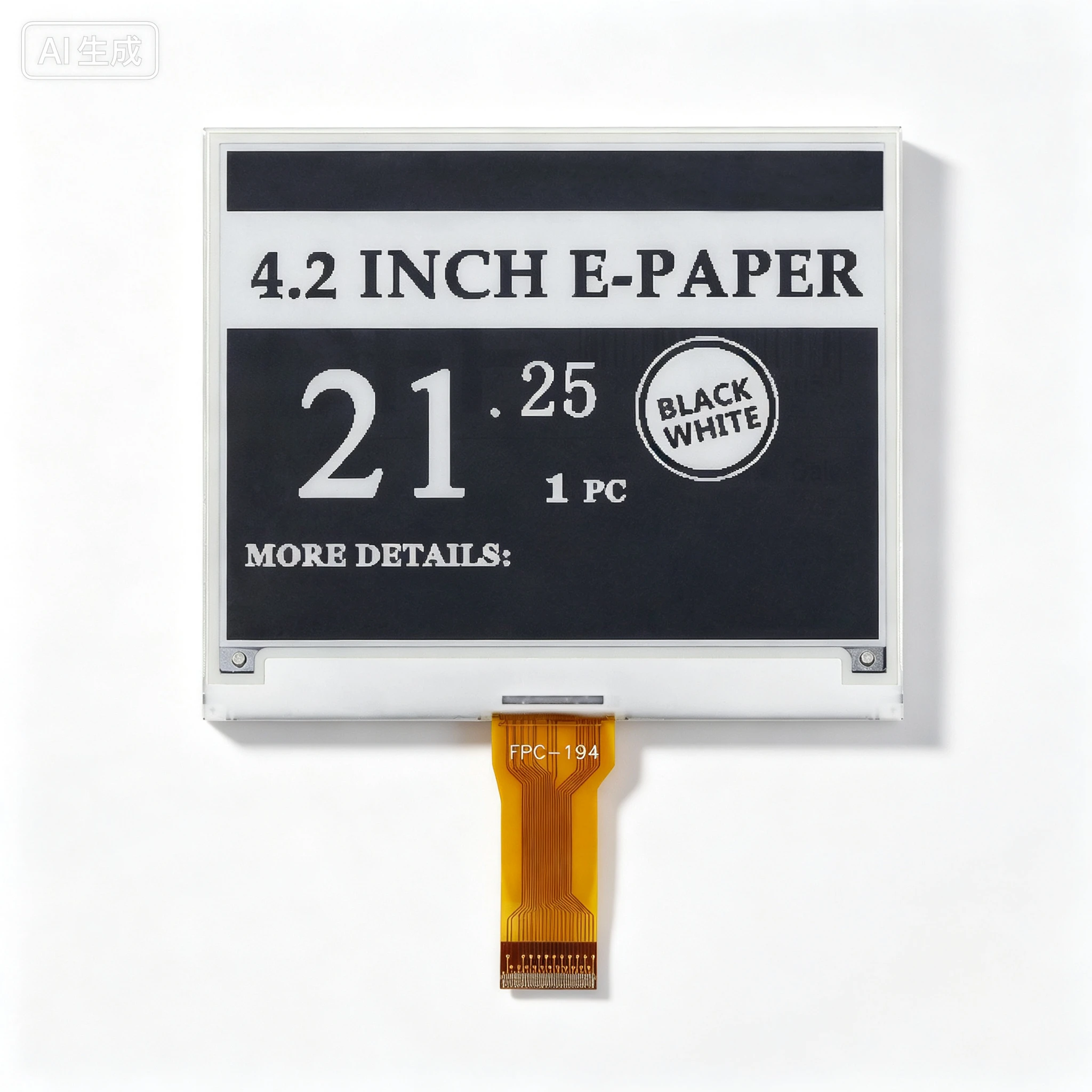 4.2 Inch E-Paper Display For FPC-194 24pin 400x300 Black White