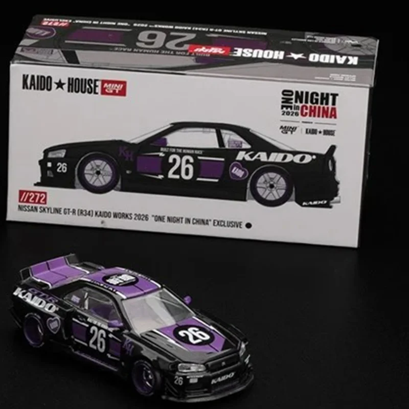 1:64 Kaido House Minigt 2026 Hec Nissan Skyline Gt-R Ltdedn R34