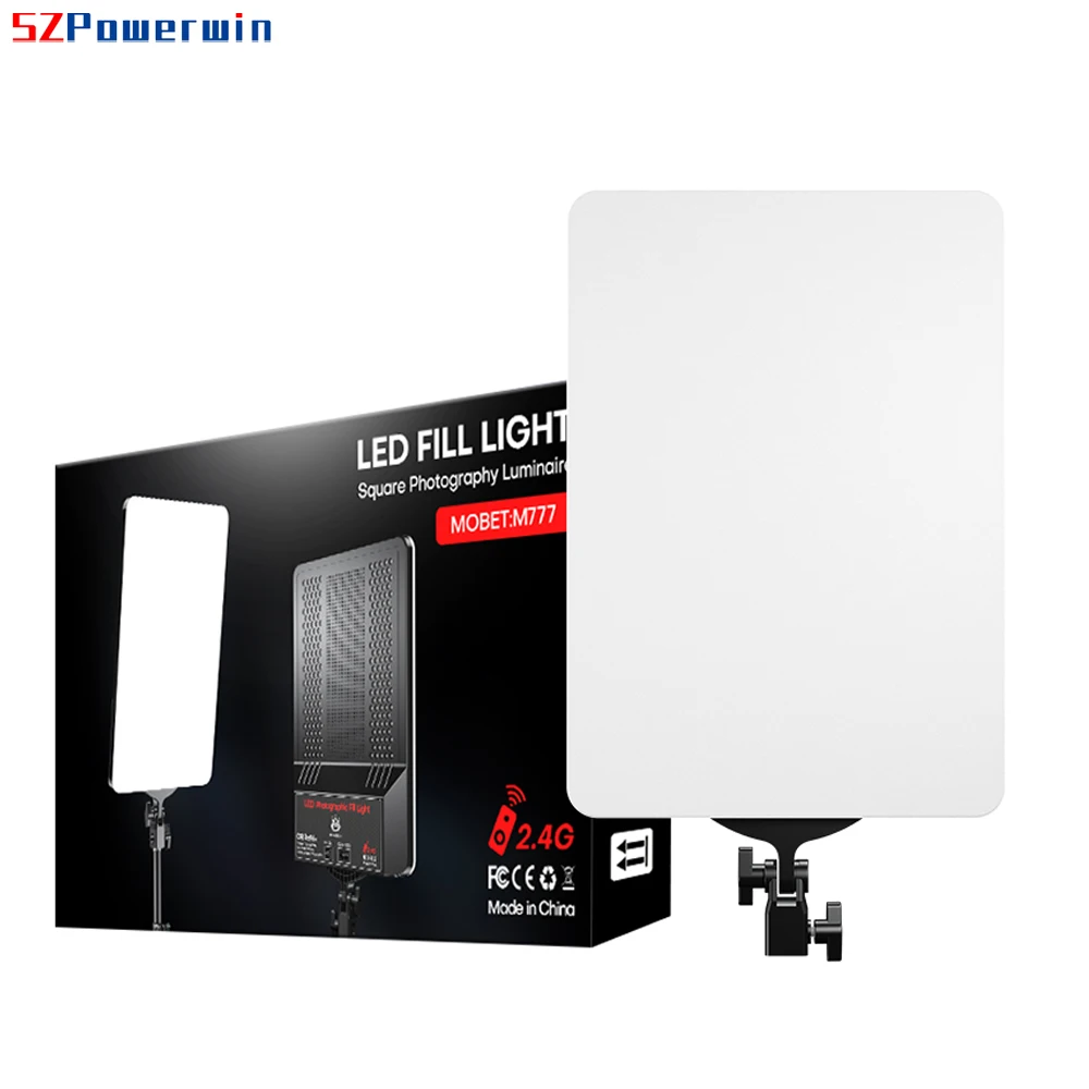 Powerwin 85W 19 Inch Full Screen Professional LED Video Light 2.4G Remote Control Photo Studio Dimmable RA95+ Photography Lamp