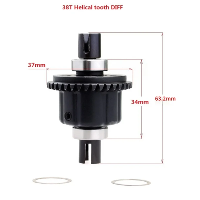 ZD Racing 1/8 08421 08423 08427 RC Buggy Monster Truck Car Metal Steel 38T Differential Gears Differential Mechanism 8008