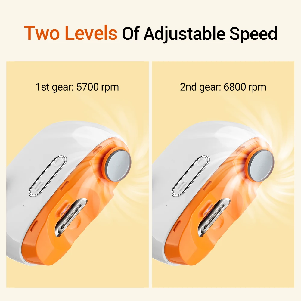 Electric Nail Trimmer Small Portable Nail Clipper Multifunctional Nail Grinder USB Rechargeable Nail Polisher for Baby Adult