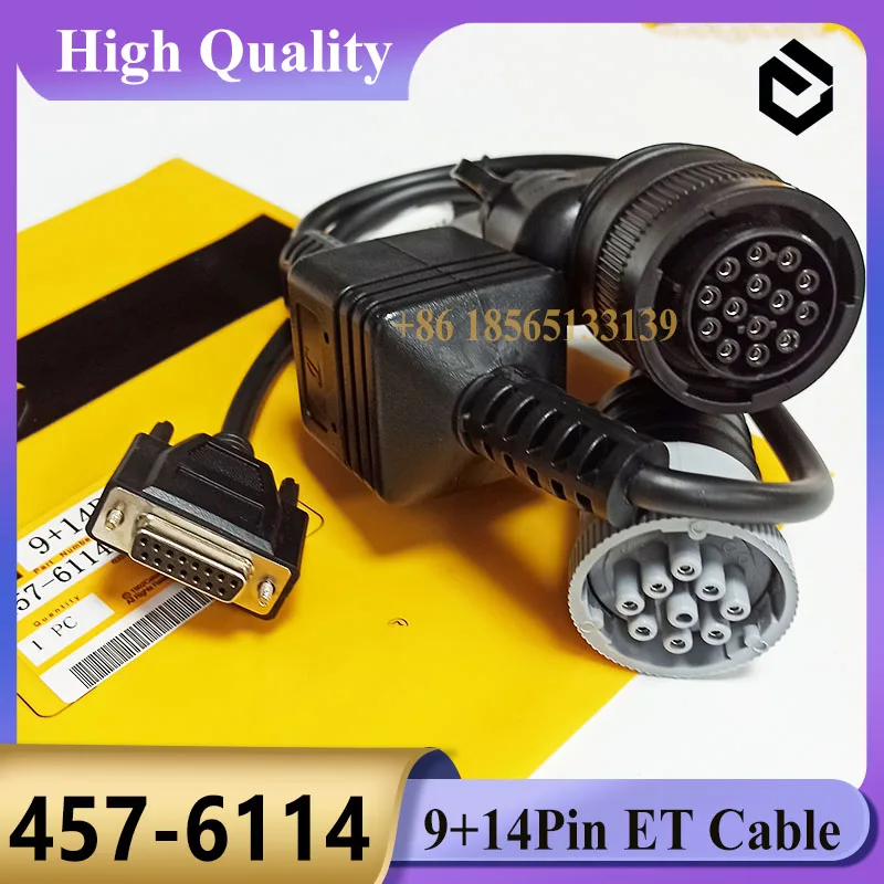 

Service Adapter 4576114 Diagnostic Adapter Tool 457-6114 ET Cable 9+14Pins Communication Adapter 478-0235 for Excavator Parts