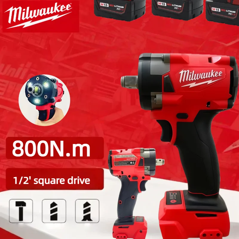 Milwaukee 18V 1/2 tournevis à percussion sans brosse perceuse à percussion sans brosse voiture camion réparation tournevis outils livré outil