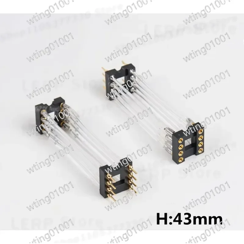 for DIP-8 Straight Plug Extension Socket for OP AMP IC Discrete Op Amps Silver-plated Tin Wire Soldering High Conductivity