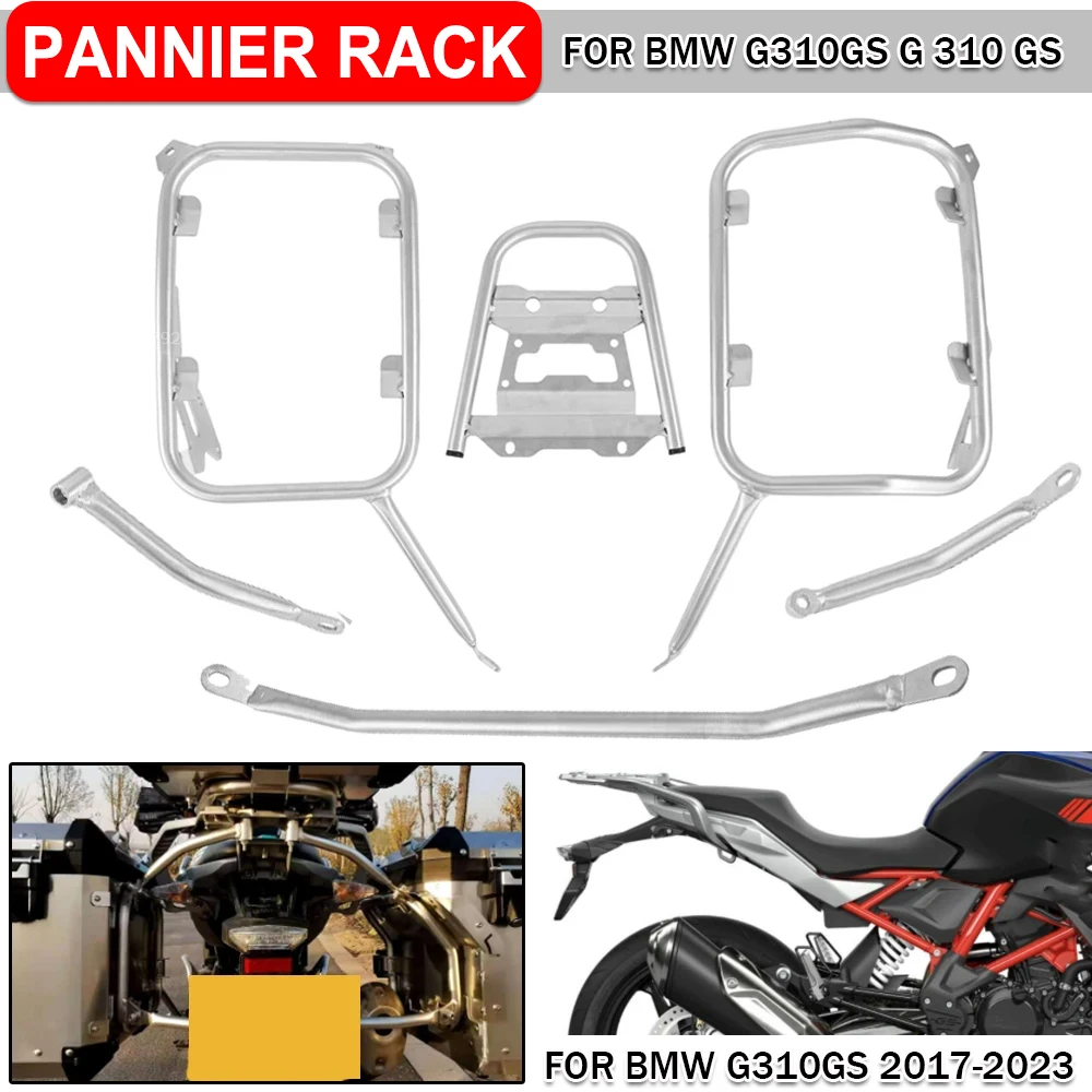 

Motorcycle Side Panniers Rack Frame For BMW G310GS G 310 GS G310 2017-19 2020 2021 2023 Top Box Case Saddlebag Brackets Pannier