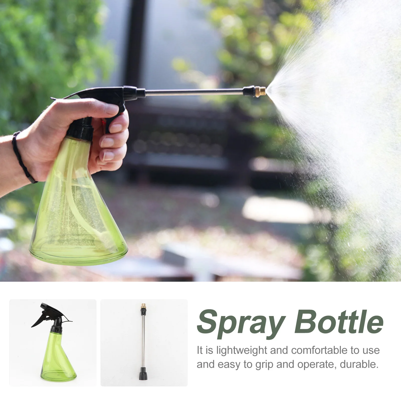 

1pc Gravity Ball Watering Can Extended Rod For Garden Bonsai Alcohol Spray Large Capacity Lightweight Plastic Sprinkling Pot