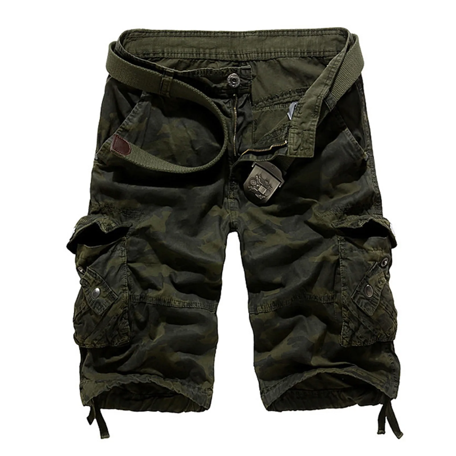 2024 New Us Size Camouflage Loose Cargo Shorts Men Cool Summer Camo Short Pants Homme Cargo Short Wear