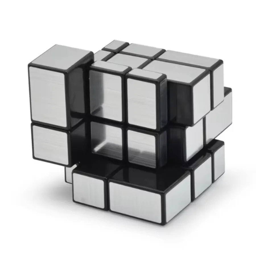 MoYu 3x3 Specchio Cubo Magico Puzzle Cubo di Velocità D'oro/Argento Adesivo Cubo Professionale Agitarsi Giocattoli Cubo Magico Puzzle giocattoli