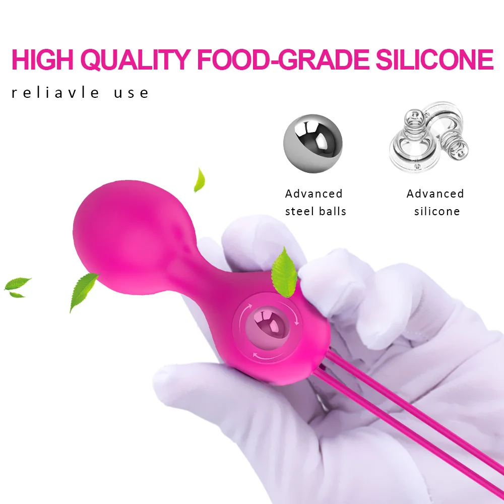 VATINE 2Pcs/Set Silicone Kegel Ball Ben Wa Ball Vagina Massage Vibrator Vaginal Geisha Ball Vagina Tightening Exercise