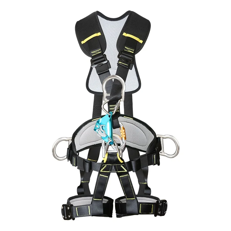 Outdoor Anti-fall Detachable Downhill Rescue Expansion Aerial Work Body Sling Safety Belt Climbing