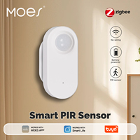 MOES Tuya Smart PIR Motion Detection Sensor Zigbee3.0 Human Body Infrared Scene Linkage Battery Powered Work With Smart Life APP