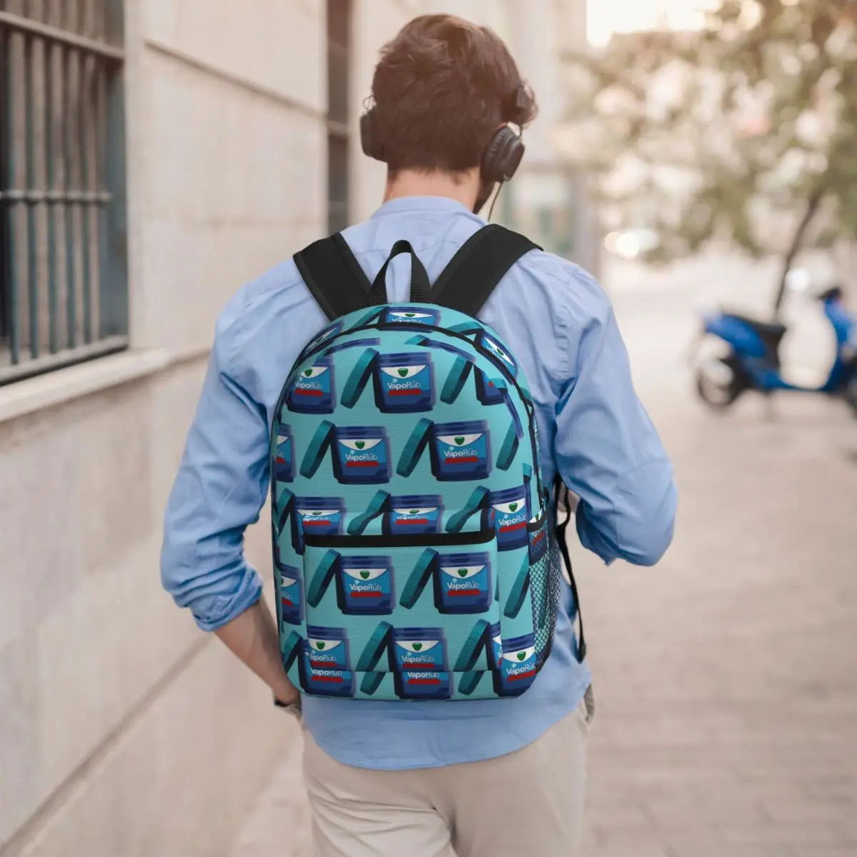 

Vaporub Backpack Boys Girls BookBag Children School Bag Laptop Shoulder Bags for Men Women