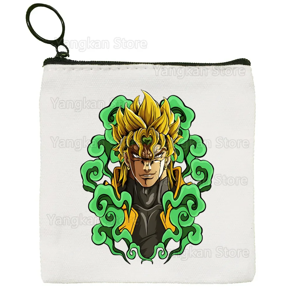 JoCage Ives Arre Adventure-Porte-monnaie en toile, petit sac carré, rangement pour clés, carte, dessin animé