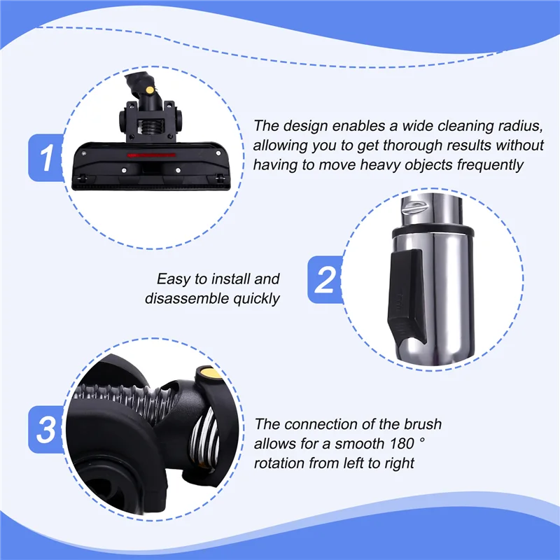 A99X-فرشاة مكنسة كهربائية، فرشاة تركيب مع محول 32 مم، ملحقات للمكانس الكهربائية، فوهة المكنسة الكهربائية