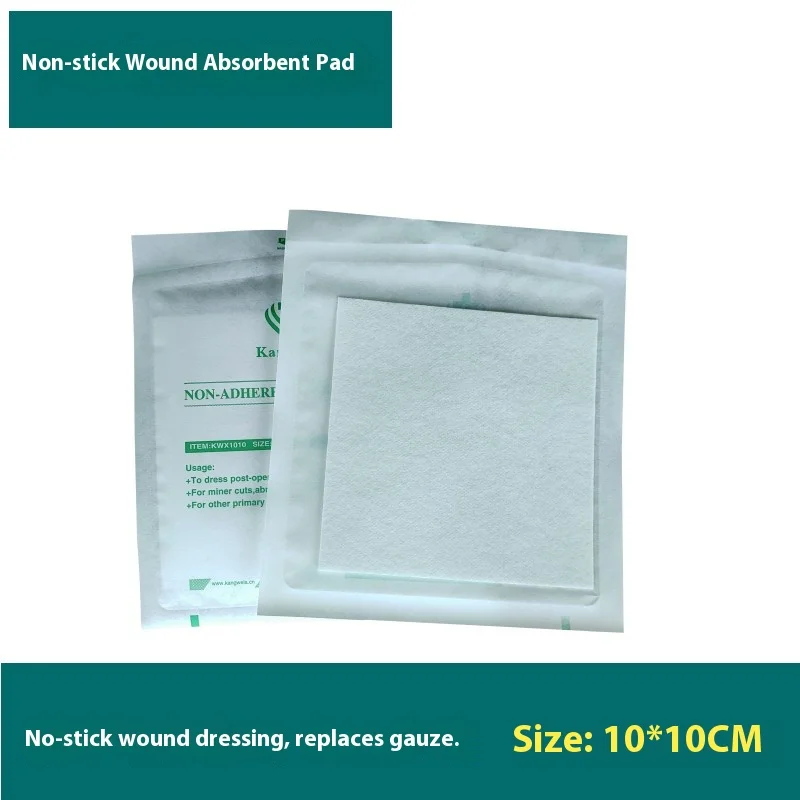 Breathable wound exudate absorption cotton pad applicator wound replacement care patch