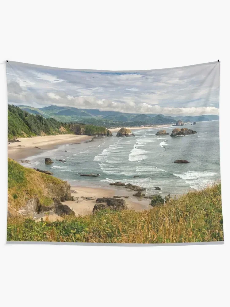 Cannon Beach view from Ecola Point Tapestry Room Ornaments Aesthetic Room Decors Bedroom Decor Tapestry