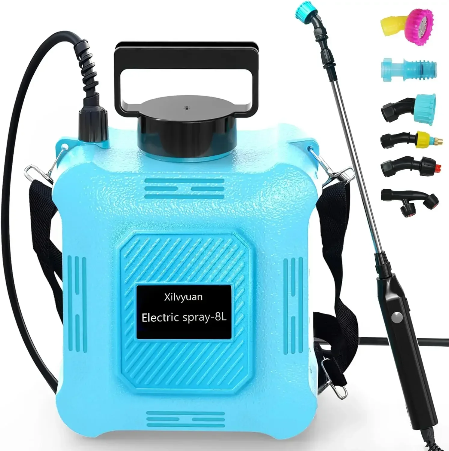 

Battery Powered Sprayer 2 Gallon Garden Sprayer Advance Electric Sprayer 2 Adjustable Speed 6 Mist Nozzles Usb Rechargeable Retr