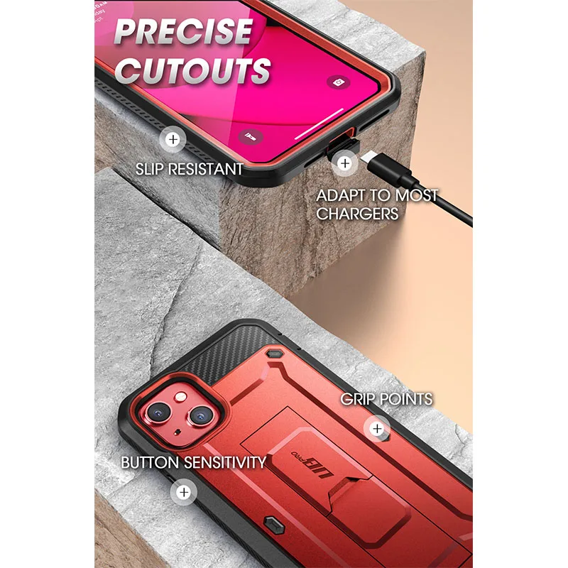 Etui SUPCASE UB Pro Full-Body Rugged Holster Cover z wbudowaną osłoną ekranu do iPhone'a 14 (2022)/iPhone'a 13 (2021) 6.1 cala — zdjęcie produktu 5