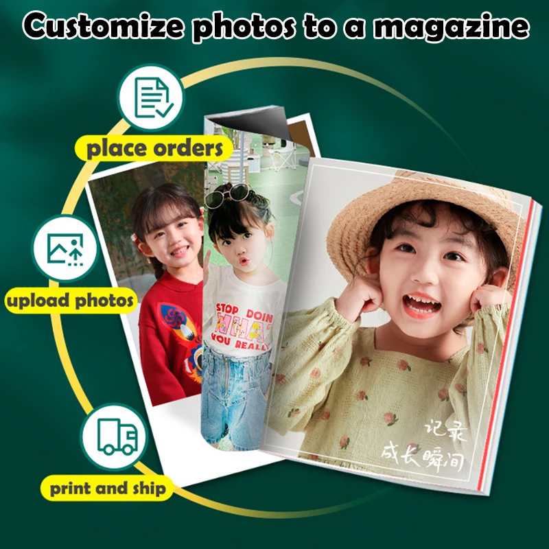 12inch Cutomize Photo Album Personalize DIY Print to a Magzine Album for Wedding Travel Set Ceremony Souvenir Photobook Gifts