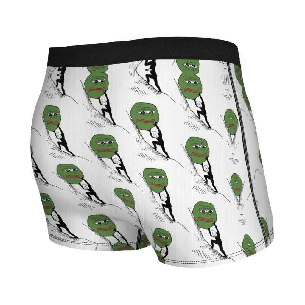 Wojak Pepe Sisyphus Meme Underpants Homme Panties Male Underwear Ventilate Shorts Boxer