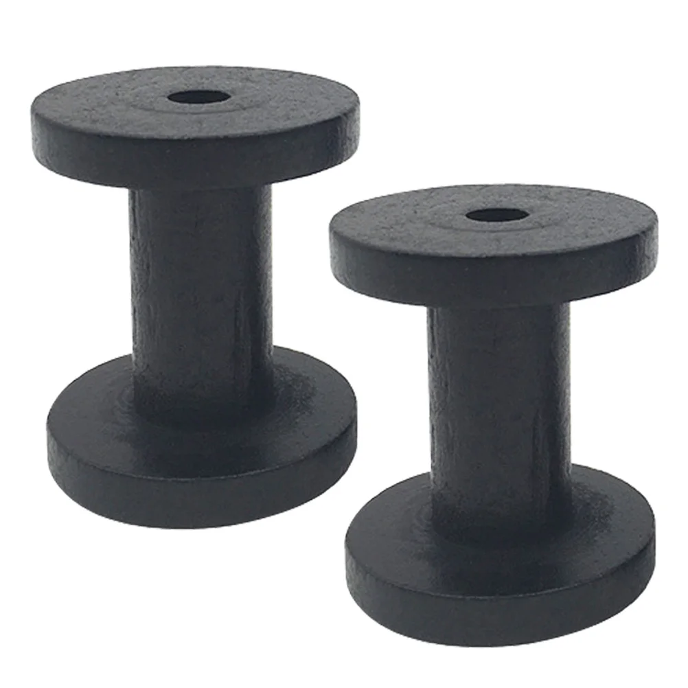 2 قطعة حامل غزل الخشب الصلب الحياكة التطريز الخياطة مكبات الموضوع العملي لف البكر كفاءة النسيج المنظم #5