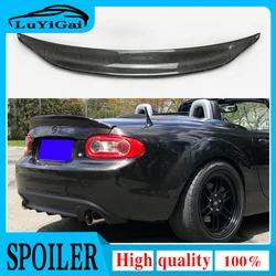 For MX5 NC NCEC Roster Miata EPA Type 3 2009-2015 Carbon Fiber Rear Trunk Spoiler Tail Boot Lip Wing (PRHT Hard Top Only)