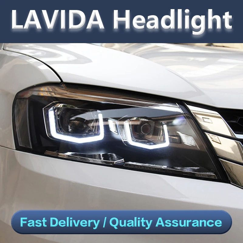 Headlights LED  for Toyota LAVIDA 2012-2014  Head Lights DRL Front Lamp LED Day Running Lights