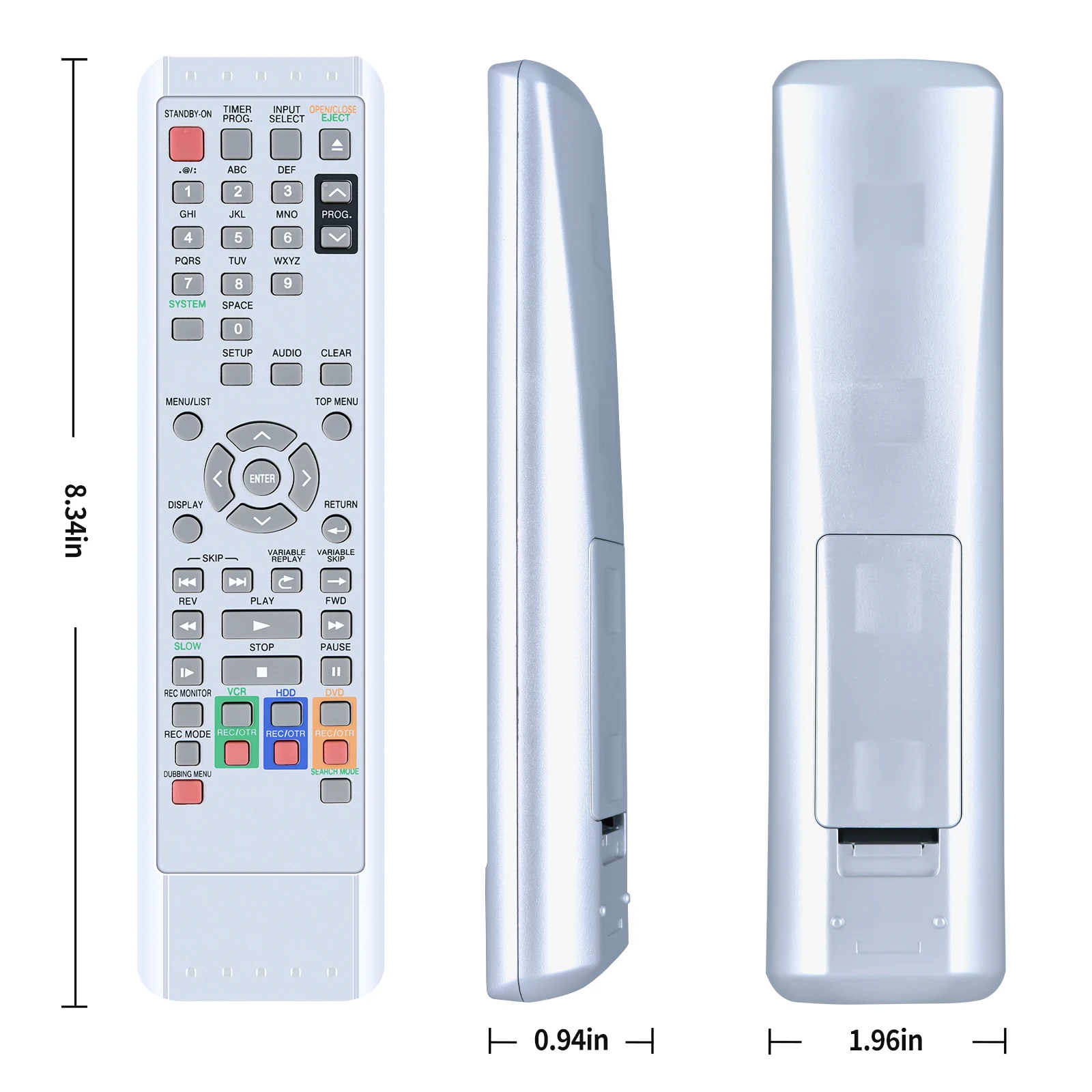 Controle remoto para Funai NB305 DVD e VCR Combo, HDR-D2835, HDR-D2835D, Novo