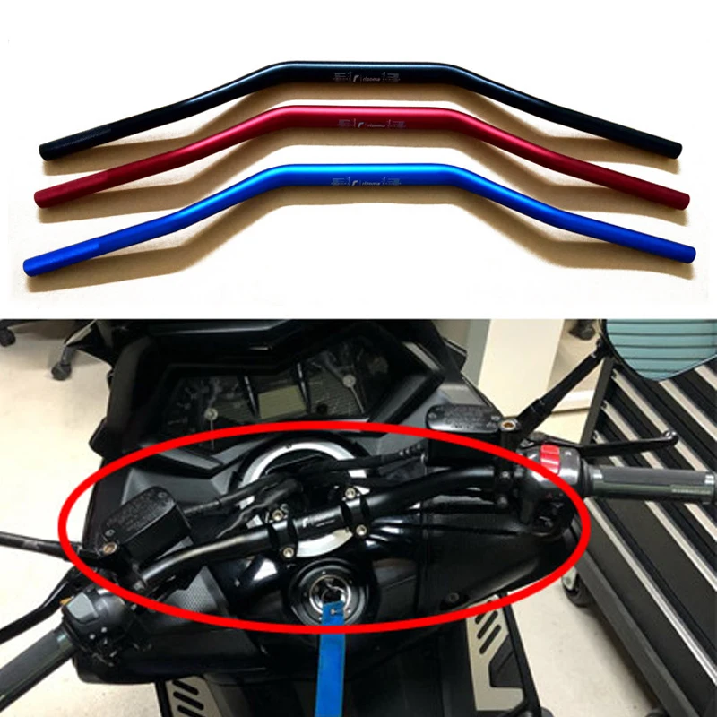 

28mm 1-1/8'' Motorcycle Handlebar Scooter Steering Wheel Motocross For Pit Bike Cafe Racer Yamaha Benelli Honda Suzuki Kawasaki