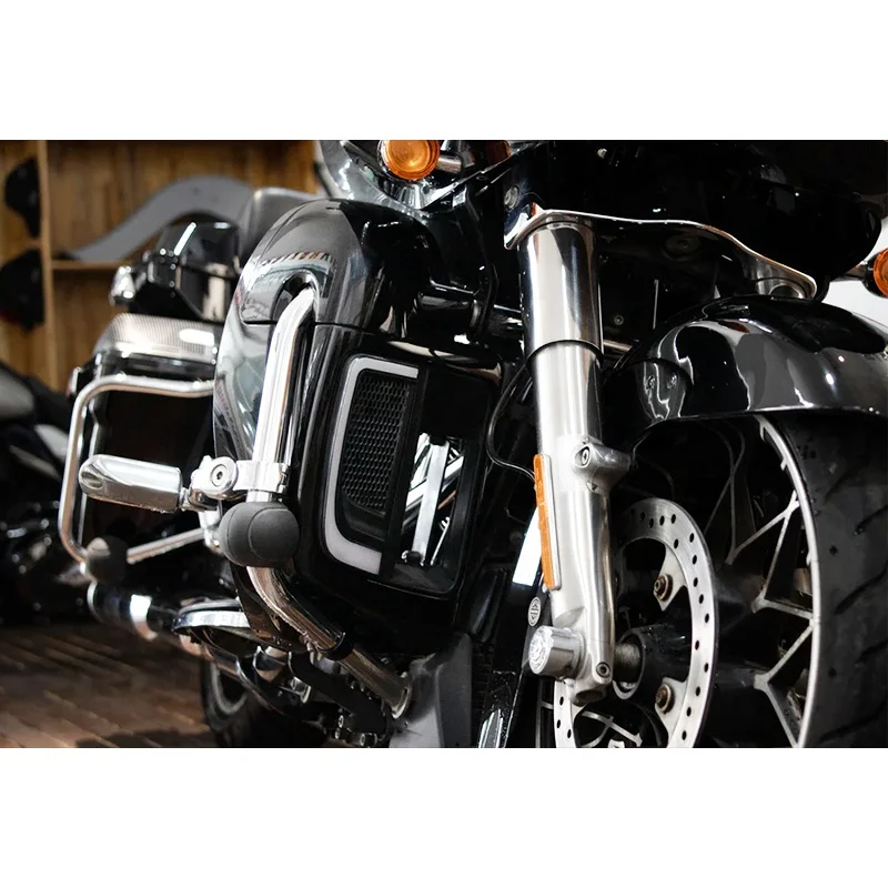 STLF مخصص HD 14 أحدث انسيابية ذات فتحات تهوية سفلية للتجول في شارع الإنزلاق الطريق الإنزلاق الطريق الملك الدراجات النارية أنظمة الجسم المعدلة fo