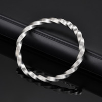 Vnox Hollow Mesh Stainless Steel Mobius Bracelets Armbands for Men, Gentle Shirts Band, Elastic Metal Accessory