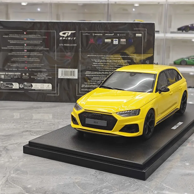

GT Spirit 1:18 Audi RS4 25TH Литая под давлением ограниченная серия Модель автомобиля из смолы, игрушка для мальчиков, коллекционное украшение для взрослых.