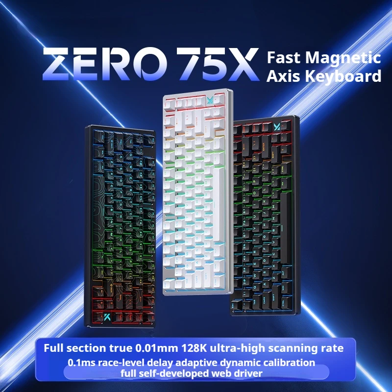 Zero 75x Mechanical Keyboard Gasket Structure Hot Swap E-Sports Customize Game Keyboard Exquisite Packaging Birthday Gift