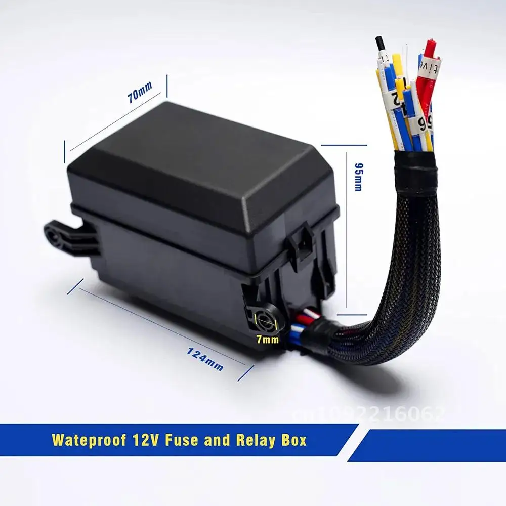 

12 24V 40A Relay 6 Slots Automotive Universal Relay 4 5 ATC/ATO Wiring Accessories Pin and Car Harness Auto Fuse For Relay Box