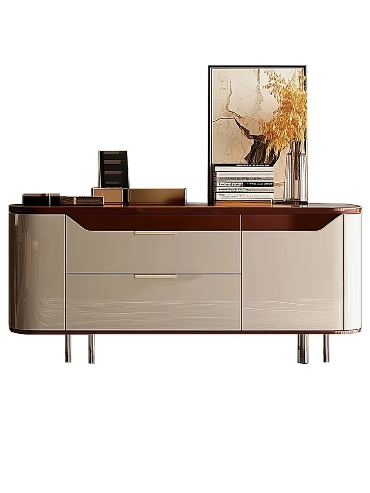 

Light Luxury High-end Porch Cabinet Entry Foyer Household Bedroom Storage Locker Modern Dining Side Cabinet
