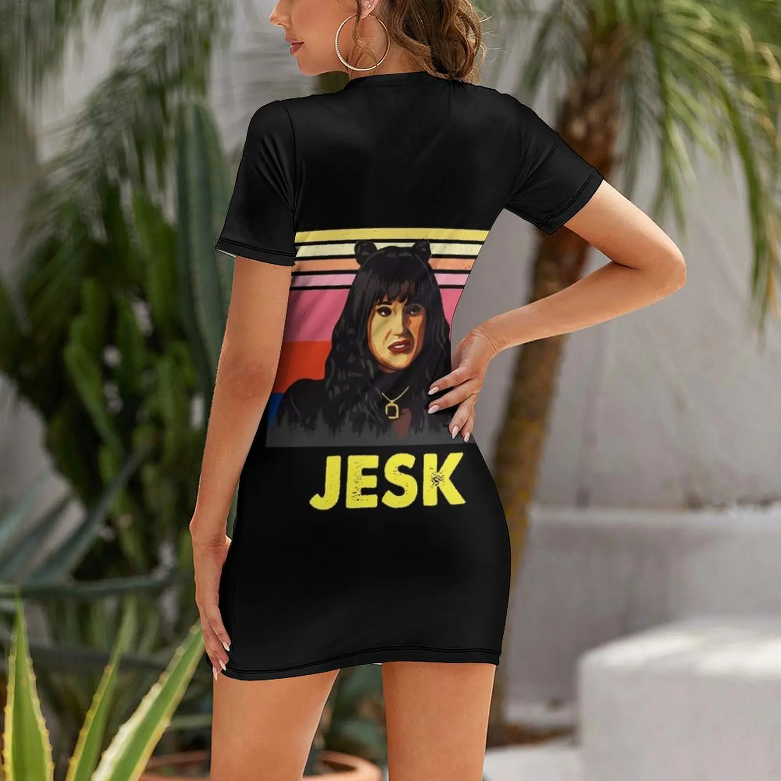 Nadja Jesk What We Do in The Shadows Vintage Funny Novelty Gift For Fans, For Men and Women, Gift Halloween  Short Sleeved Dress