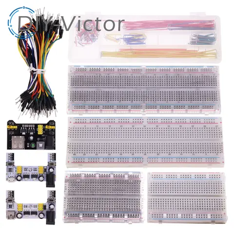 3.3V/5V MB102 Breadboard power module+MB-102 830 points Prototype Bread board for arduino kit +65 jumper wires wholesale
