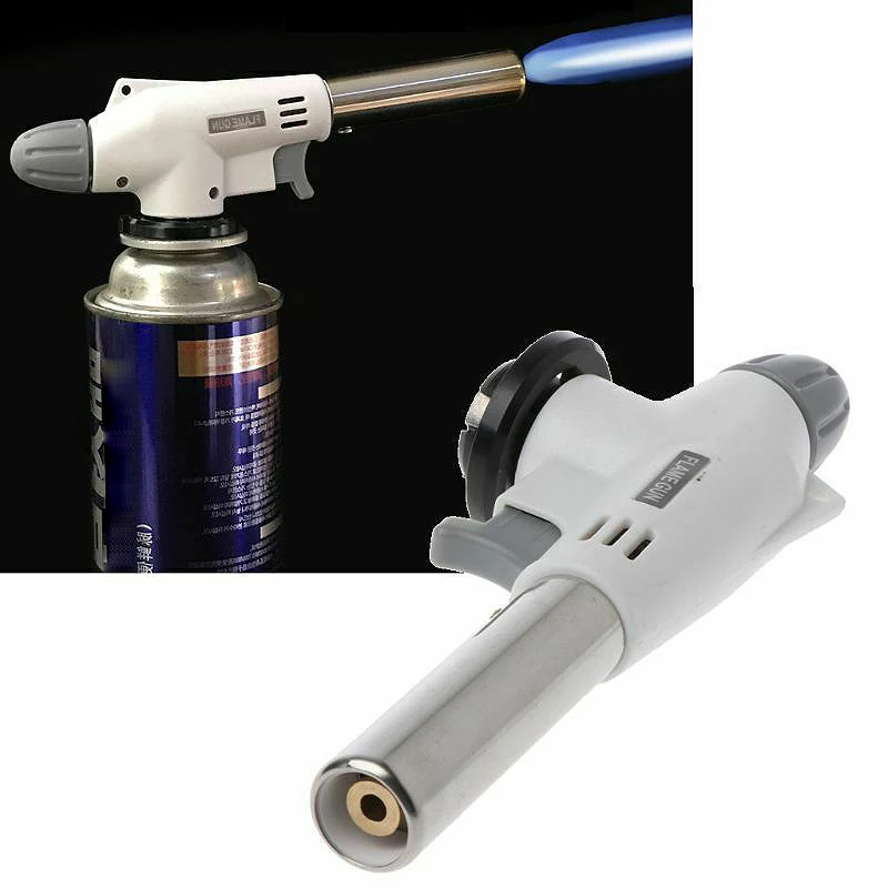 Torch Flame Gun Portable BBQ Heating Ignition Butane Camping Welding Gas Torch