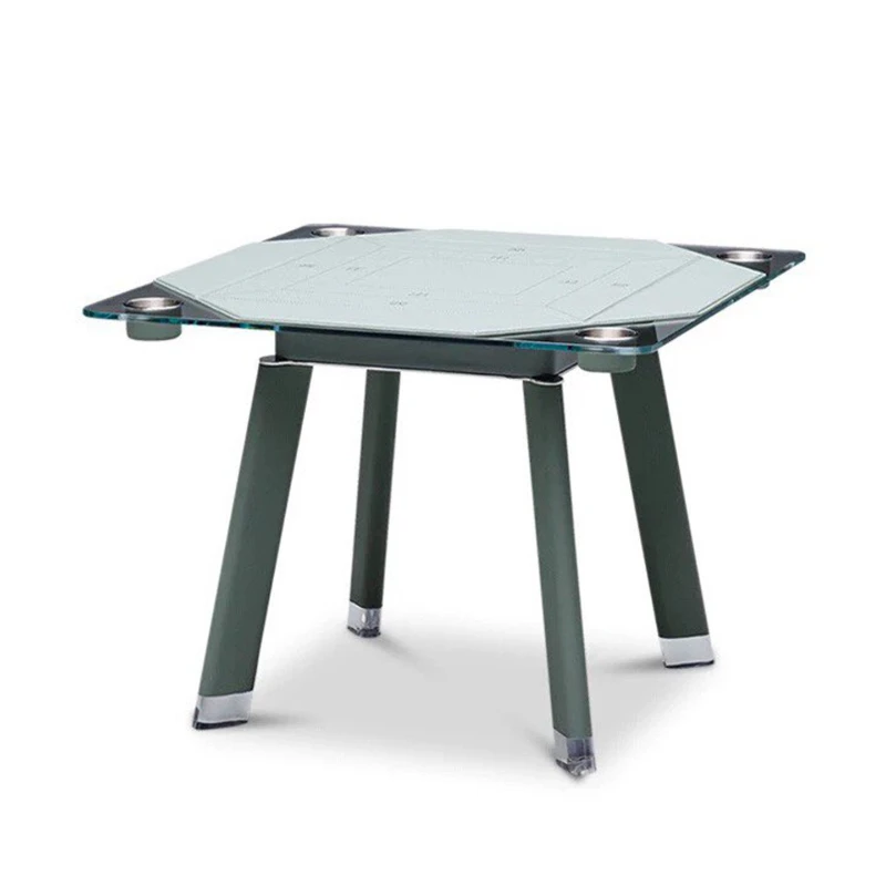 Italian light luxury tempered glass chess and card table villa designer egg table modern leisure and entertainment bucket table