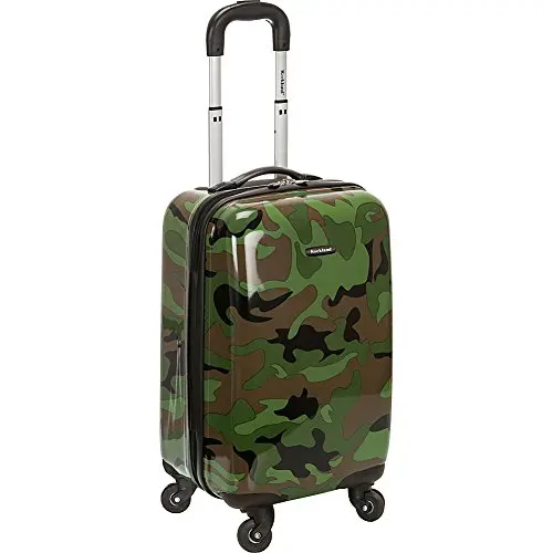 

Rockland Safari Hardside Spinner Wheel Luggage, CAMO, Carry-On 20"