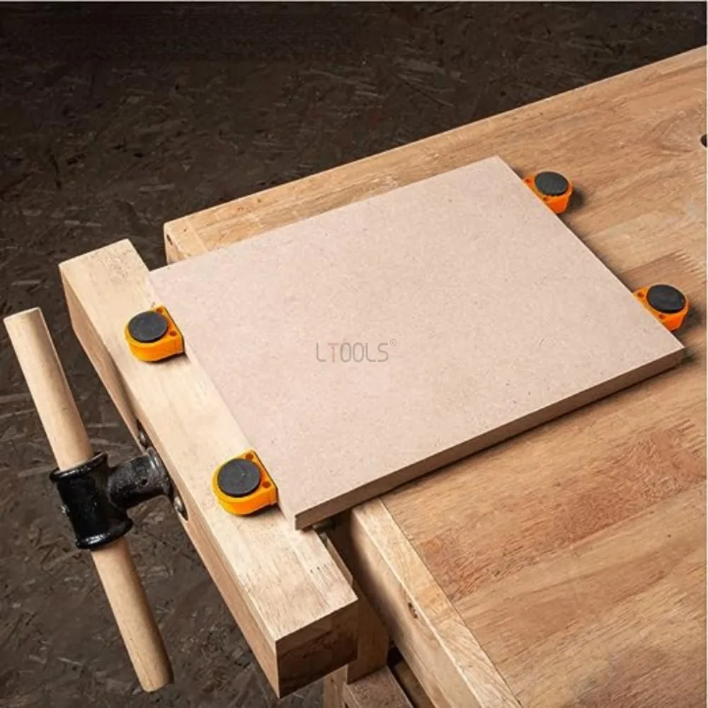 Workbench Table Peg Lift Heighten Bench Clamp 19/20mm Dog Hole Brake Stops Nylon Woodworking Workshop Tools Limit Block