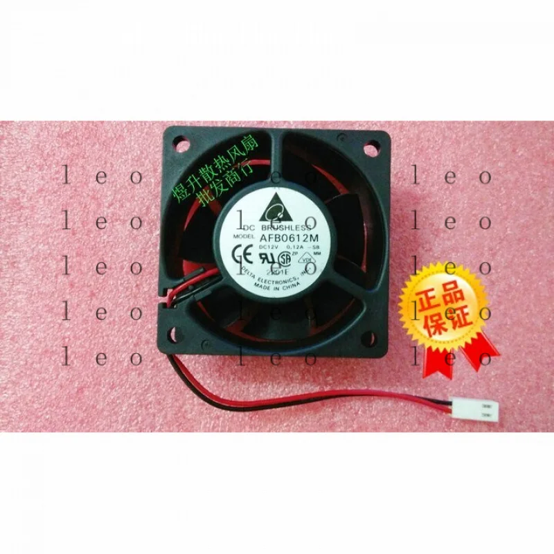 GG  1 PCS    Fan AFB0612M  DC 12V 0.12A 60*60*25MM 6CM 2-pin cooling fan #A6-4