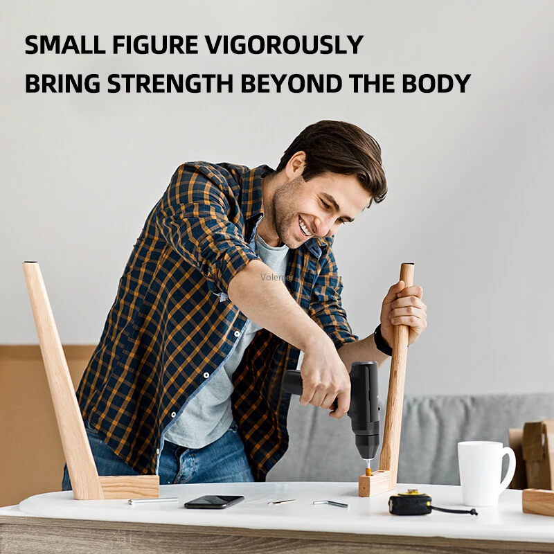 Youpin ไฟฟ้า3000MAh แบตเตอรี่คู่ความเร็ว Brushless ไขควงไร้สายสว่านโรตารี่ชุดเครื่องมือ DIY อุปกรณ์เสริม