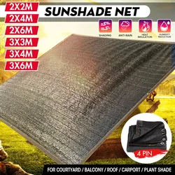 85% Anti-UV Balcony Sun Shade Sail Mesh Shade Cloth Sunblock Mesh Cover Taped Edge With Grommets   for Sun Shelter Garden Patio