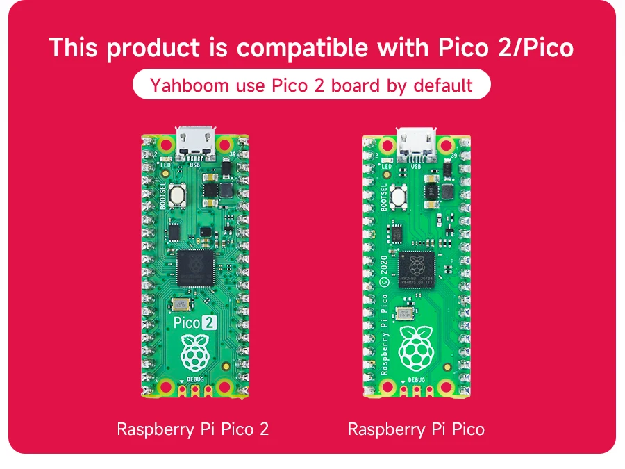 Yahboom Raspberry Pi Pico2 Roboter Auto Diy Elektronische Kit Codierung Roboter Kit Unterstützung MicroPython Programmierung APP Infrarot Steuerung – Detail 5