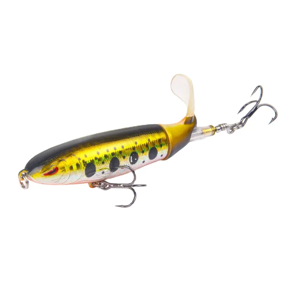 ZWICKE 1PCS Whopper Popper 10cm/14cm 13G/15G/35G Fishing Lure Artificial Bait Hard Soft Rotating Tail Fishing Tackle Geer Pesca