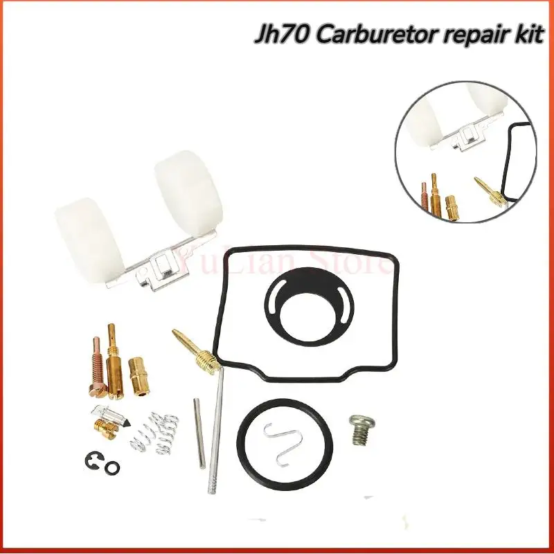 JH70 Horizontal Engine 70cc Carburetor Repair Kit with Plunger Diaphragm & Float – Perfect for Motorcycle Dirt Bike Repairs
