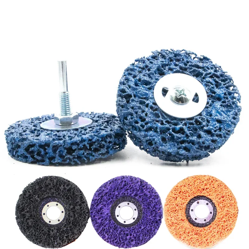 Coral Disc Poly Strip Disc Clean Grinding Wheel Abrasive Wheel Paint Rust Remover Diamond Grinding Wheel Polishing Disc 50*13*6
